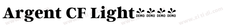 Argent CF Light字体转换
